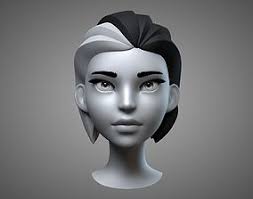 Planes Of The Head Female 3d Model Female Head 3d Model Character 3d Model