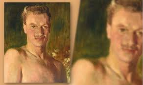 Unique Robert Allerton portrait in sale