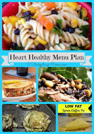 Heart Healthy Weekly Menu Plan Healthy Menu Plan Healthy Menu Heart Healthy Recipes Easy