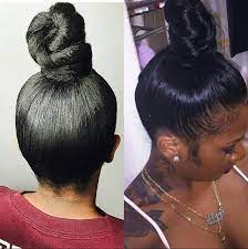 Pin By Tiana Purcell On Hair Hair Ponytail Styles Black Hair Bun Ponytail Styles