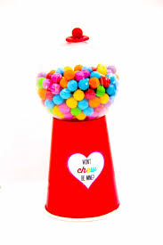 Choose the coloring page of candy you want to color, print and paint for your enjoyment. Diy Gumball Machine Valentines Made With Happy