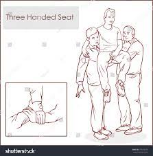 Three Handed Seat Carry Method Stock Vector (Royalty Free) 477212278