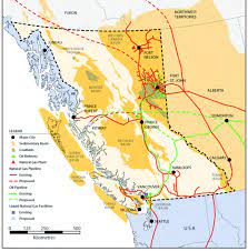 Bc Oil And Gas Map British Columbia Sedimentary Basins, Natural Gas Pipelines And Oil... |  Download Scientific Diagram