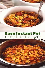 Instant Pot Chicken And Sausage Jambalaya Made With Andouille Sausage Chicken Uncooked Rice Bell In 2020 Sausage Jambalaya Easy Dinner Easy Healthy Recipes