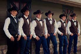 Western Groom And Groomsmen Attire Groom Wedding Attire Groomsmen Attire Groomsmen Outfits