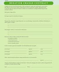This means no kicking, pushing, shoving, hitting, throwing things, spitting at someone. 9 Behavior Change Contract Examples Pdf Examples
