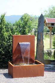 Wasserspiel Cortenstahl Wasserfall 30 Im Edelrost Design Inkl Pumpe Www Brunnenschmiede De Shoplink Http Brunnenkon Gartenbrunnen Garten