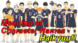 Characters, voice actors, producers and directors from the anime haikyuu!! Meaning Of Character Names Haikyuu Youtube
