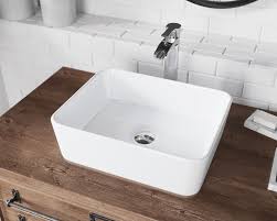 v140 white porcelain vessel sink