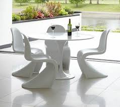 Tulipe Dining Table Design Set 90cm And 4 White Slash Chairs Chairs Design Dining Slash Table Tulipe W Dining Table Tulip Table Farmhouse Table Chairs