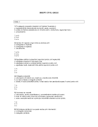 Publicata in monitorul oficial numarul 229 din 26.03.2019. Doc Drept Civil Grile Grila 1 Funny Things Academia Edu