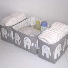 rangement pour la table a langer motif elephant http amzn to 2nk8lcv lit bebe fille baby nursery theme d elephant