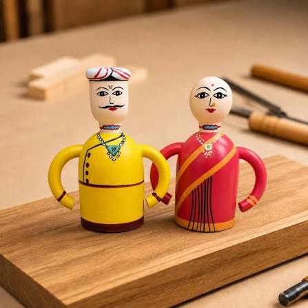 Hand Made Dolls Gudiya Jhabua Handmade Fabric Doll (Bhil) M