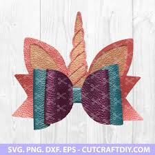Download Unicorn Hair Bow Template Svg Png Pdf Jpg Eps Cut Files