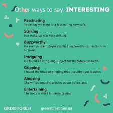 Synonyms To The Word Interesting Other Ways To Say Interesting Other Ways To Say English Words English Language Learning