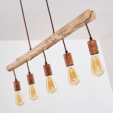 Holz Kupfer Lampe Gondo Ast Lampe In 2020 Holz Hangelampe Treibholz Lampe Ast Lampe