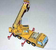 Autojerab P W D 4136 Crane Free Paper Model Download Paper Models Free Paper Models Paper