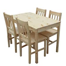 L'île dispose d'une base à plusieurs niveaux qui abrite trois. Westwood Qualite En Bois Massif Table De Salle A Manger Et 4 Chaises Set De Cuisine Ds02 Pin Ebay