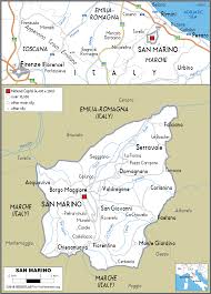 San Marino Map Road Worldometer