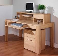 Computer Desk Light Wood Office Desk Designs Wooden Computer Desks Computer Desks For Home
