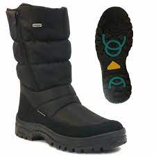 Mammal Mens Winter OC Ice Grip Mid Calf Boots Fango 2 Black | eBay