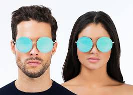 PRIVÉ REVAUX ICON Collection "The Musician" Handcrafted Round Sunglasses,  Antique Silver/Blue, standar : Buy Online at Best Price in KSA