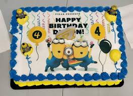 Despicable me theme cake for celebrating birthdays and other special occasions of your kids! Minion Party Ideas Birthday Cake Fruit Tray Minion Balloons And Free Printable Cake Topper Feeling Nifty