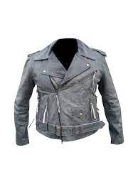 Handmade Side Lace Up Vintage Distress Motorcycle Biker Leather Jacket Leather Jacket Biker Leather Jackets