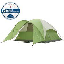 Set Up Camp In A Compact Yet Spacious Tent With The Coleman Evanston 6 Person Tent An Extended Door Awning Creates A Dry Tent 6 Person Tent Window Awnings