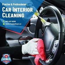 A Spotless Car Interior Goes A Long Way In Keeping Your Car Well Maintained At Happybays We Follow A Car Detailing Classic Car Garage Cleaning Car Interior