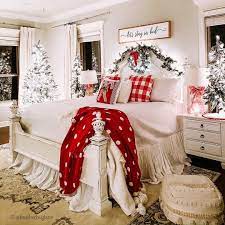 Fascinating Christmas Design Ideas With Farmhouse Style Christmas Room Decor Christmas Decorations Bedroom Christmas Room