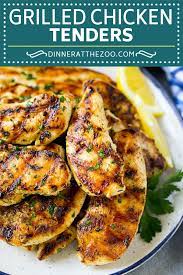 To make sure that the chicken is not raw inside, i grill it until it is all white (in contrast to. Grilled Chicken Tenders Dinner At The Zoo
