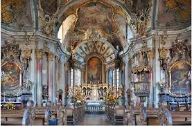 Kerk en kruisweg gelden als een belangrijk voorbeeld van de late barok. Das Rokoko Kleinod Kappele In Wurzburg Ein Meisterwerk Balthasar Neumanns The Wurzburg Chapel Kappele A Masterpiece Of German Rococo Please Enlarge Mapio Net