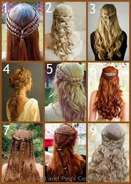 Nine Different Celtic Hairstyles For Wedding And Other Appearances Hair Styles Renaissance Hairstyles Medieval Hairstyles