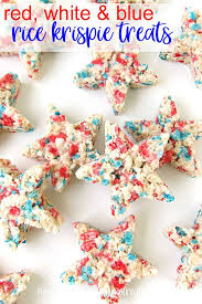 Red White And Blue Rice Krispie Treat Stars Howtomakecerealtreats Com Recipe Rice Krispies Rice Krispie Treats Rice Krispy Treats Recipe