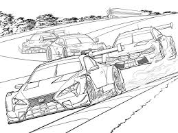 Coche De Carreras Para Colorear