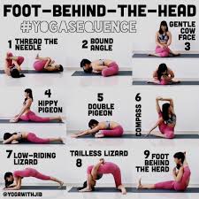 Eka Pada Sirsasana Looks Like The Ultimate Goal For Lots Of Us But How To Get Your Leg Behind Your Head Aft Yoga Tutorial Yoga Postures Yoga For Beginners