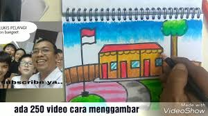Dan jangan khawatir kami menyajikan puluhan bahkan ribuan gambar untuk dapat dijadikan bahan dalam menggambar atau mewarnai gambar gedung sekolah, silahkan untuk. Gampang Banget Cara Menggambar Dan Mewarnai Sekolah Tk Gampang Banget Anak Tk Juga Bisa Youtube