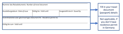 Dokument apply approved permit kereta. How To Fill In The German Visa Application Form 2020