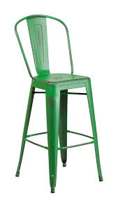 Flash Furniture 30 High Distressed Metal Indoor Outdoor Barstool W Back Et 3534 30d By Flash Furniture For Bar Stools Outdoor Bar Stools Metal Bar Stools