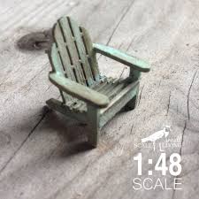 1 48 Quarter Scale Adirondack Chair Dollhouse Hand Painted Doll Miniature House Smallscaleliving O Adirondack Chair Dressing Table With Chair Miniature House