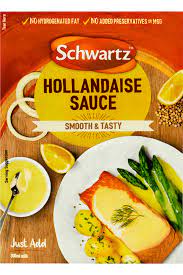 Whisk in melted butter a little bit at a time. Hollandaise Sauce Mix Schwartz