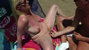 Public Beach Sex in Spain - Everyone can finger and fuck me on the beach  watch online