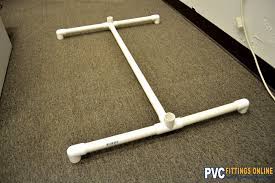 Start by constructing the legs. Diy Pvc Clothes Rack Easy Diy With Pvc Pipe And Fittings