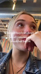 El desayuno que mi novio se come en un buffet