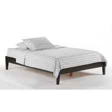 Gallery of twin bed without headboard. Basic Platform Bed Frame In Dark Chocolate Wood Finish Fastfurnishings Com