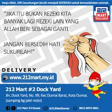 Nikmati kemudahan dengan gratis pengiriman dan bisa bayar mundur, 212 mart melayani umat. 212 Mart 2 Dumai Publicacoes Facebook