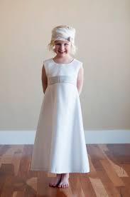 Flower Girl Dress First Communion Dress In High Quality Satin With Pure Silk Sash Flower Girl Dresses Dresses First Communion Dress