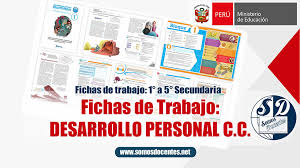 Las fichas lo podrás descargar de forma gratuita y sencilla en pdf y doc, a continuación te mostraremos las áreas y las fichas para que puedas descargar. Fichas Secundaria Desarrollo Personal Somos Docentes