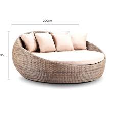 Outdoor rattan daybed hotel swimming pool used sun lounger material : Newport Kimberly Large Wicker Day Bed Without Canopy